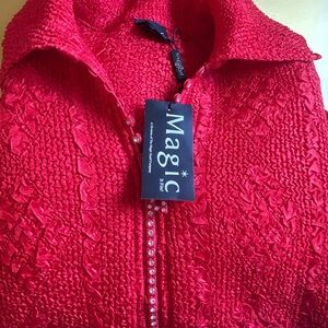 Magic Scarlet Textured Blazer